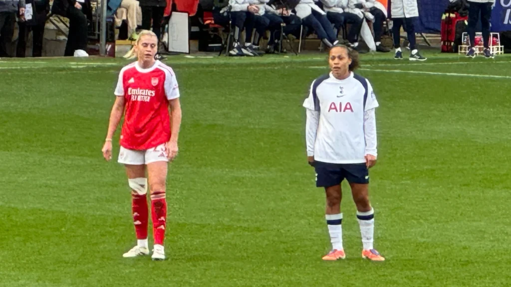 Alessia Russo and Drew Spence Spurs vs Arsenal